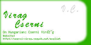 virag cserni business card